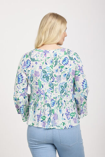 Mudflower - Tassel Tie Printed Top